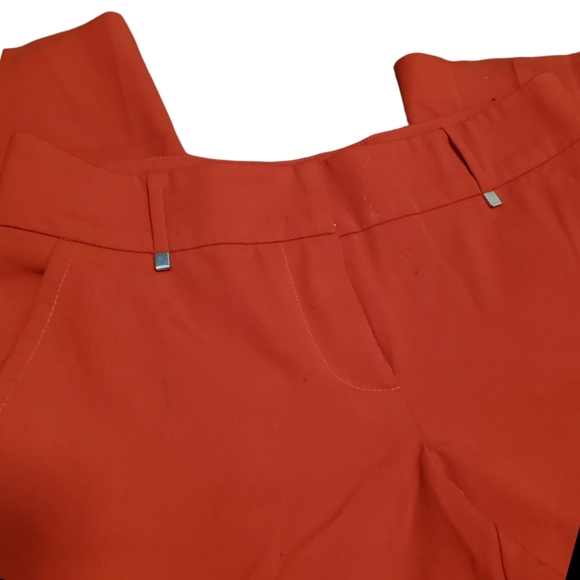 Trina Turk Studded Red Straight Leg Pants - Picture 4 of 8